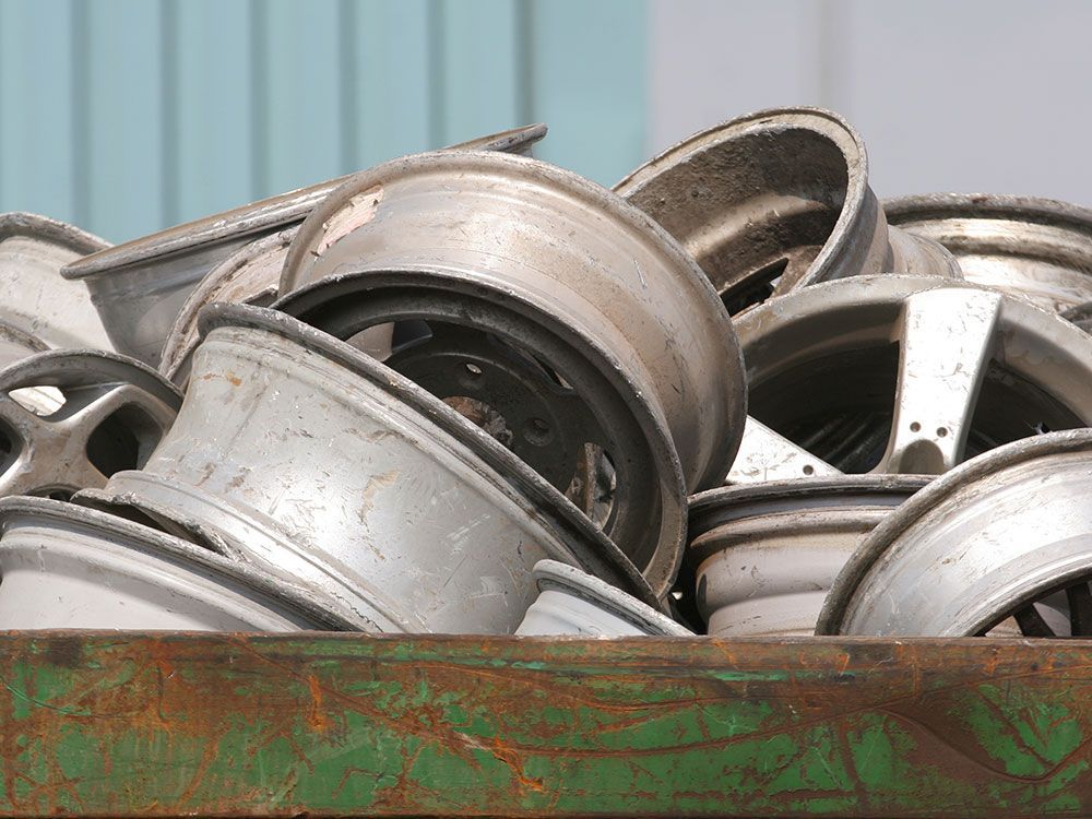 Alumīnija metāllūžņu ikona